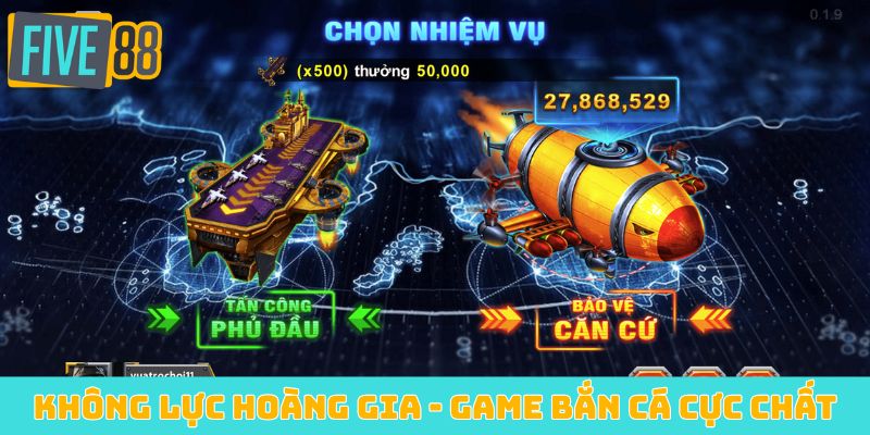 Không Lực Hoàng Gia - Game bắn cá cực chất