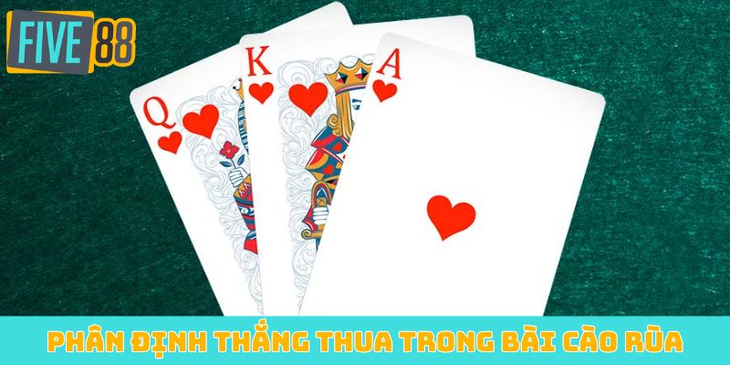 Phân định thắng thua trong bài cào rùa